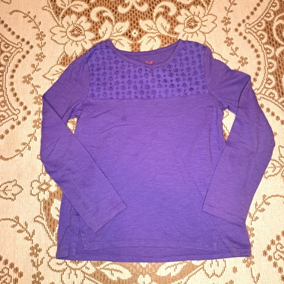Cat & jack purple long sleeve - Picture 1 of 3
